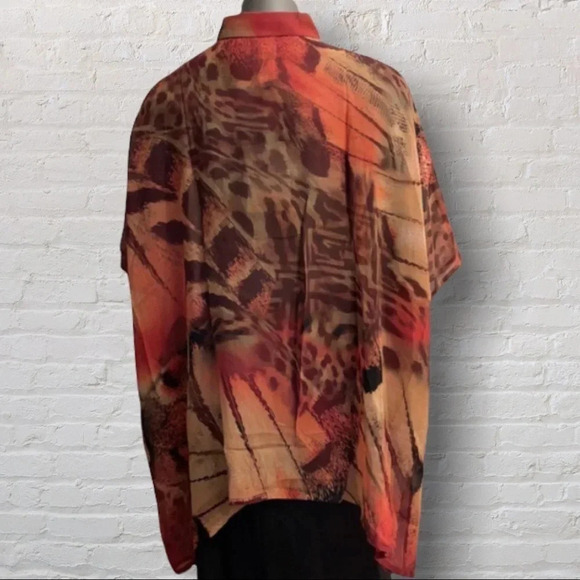 Da-Nang Flowy Blouse 100% Silk Size M/L - Picture 2 of 8